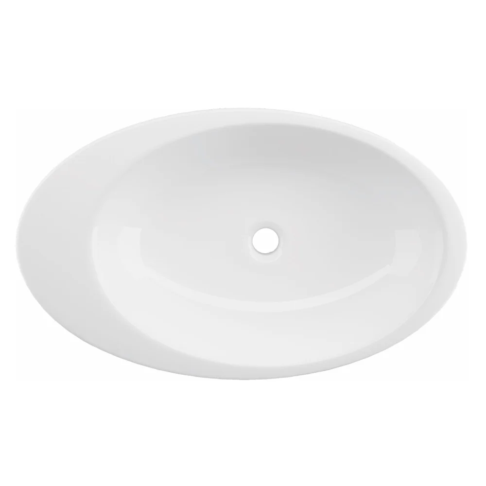 Lavoar Baie Pe Blat Celesta Ellipse 74 x 42 x 12 cm Ceramica Alb