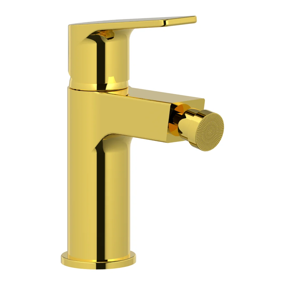 Baterie Bideu Auriu Celesta Aria Monocomandă Finisaj Lucios