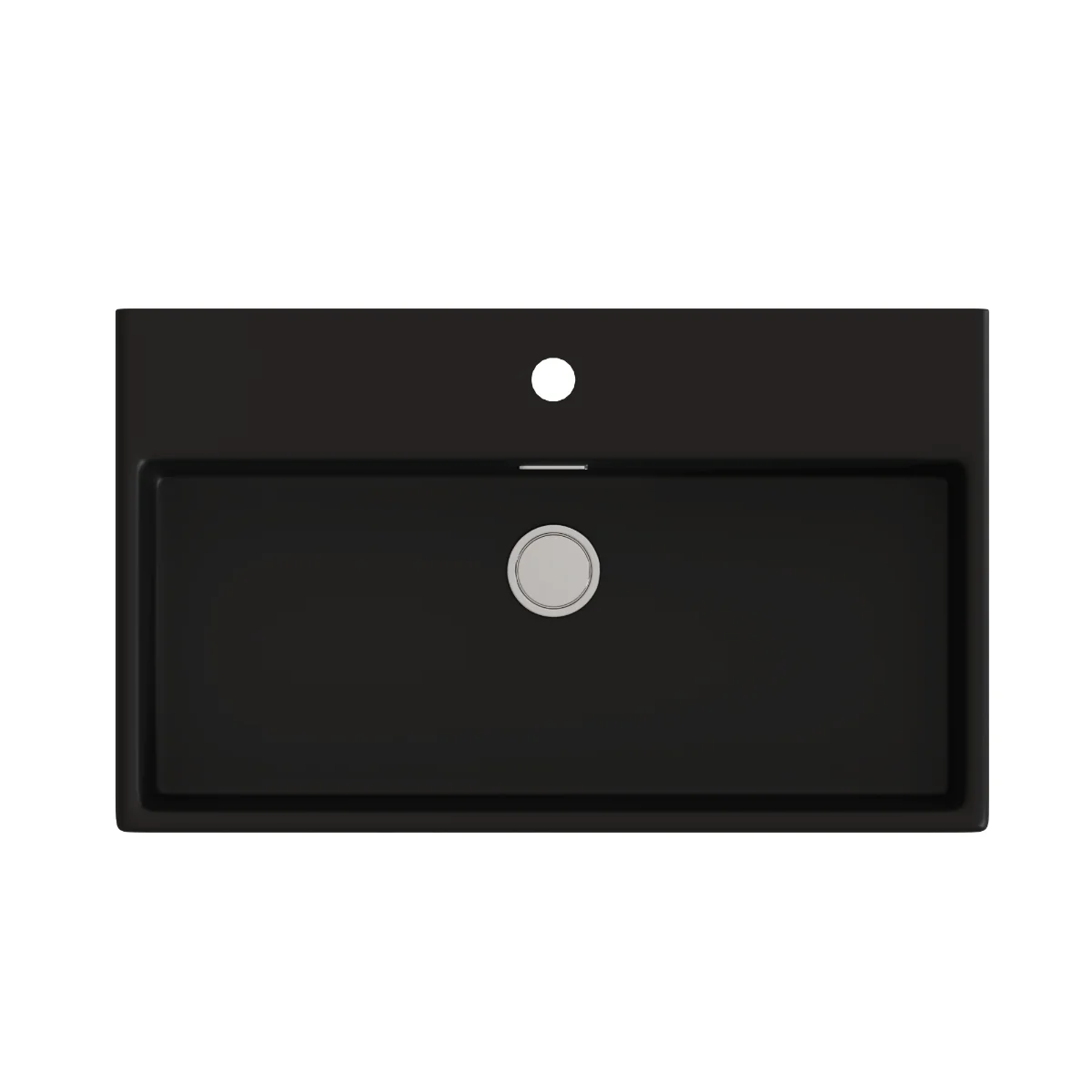 Lavoar Baie Pe Blat Celesta Urban 70 70 x 41 x 14 Cm Orificiu Baterie Ceramică Negru Mat