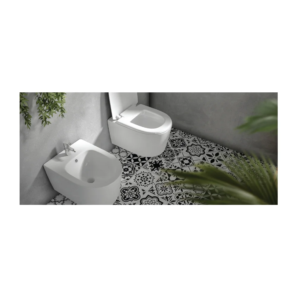 Bideu Suspendat Celesta Vista 50 x 35 cm Ceramica Alb Mat