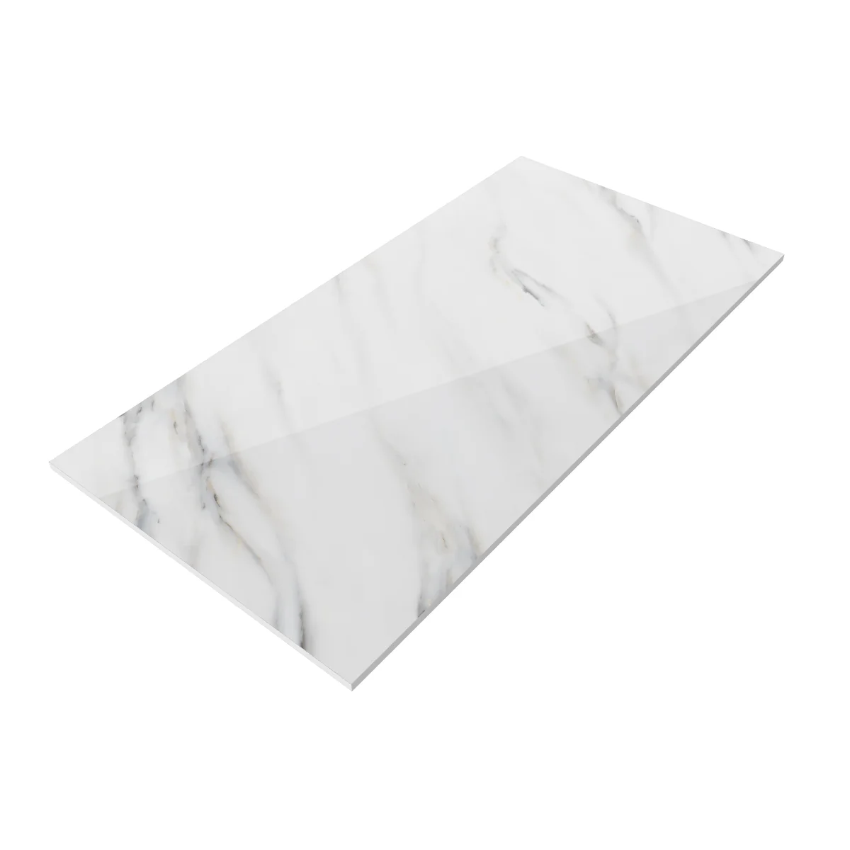 Gresie Porțelanată Exterior / Interior Classic Calacatta 60 x 120 cm Lucioasă Rectificată Tip Marmură