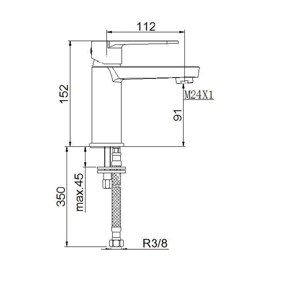 Baterie Lavoar Boet Luca 14109 Monocomanda Marimea M Crom