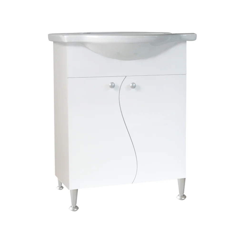 Masca Chiuveta / Lavoar Baie Selena Din MDF 70 Cm Alb