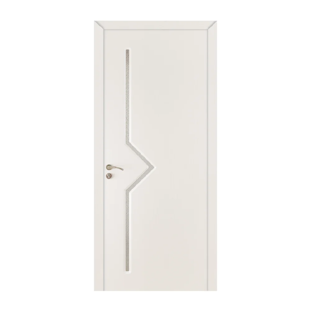 Usa De Interior Din Lemn Cu Geam OP-106 Alba 2000/800