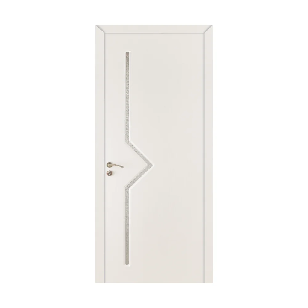 Usa De Interior Din Lemn Cu Geam OP-106 Alba 2000/600