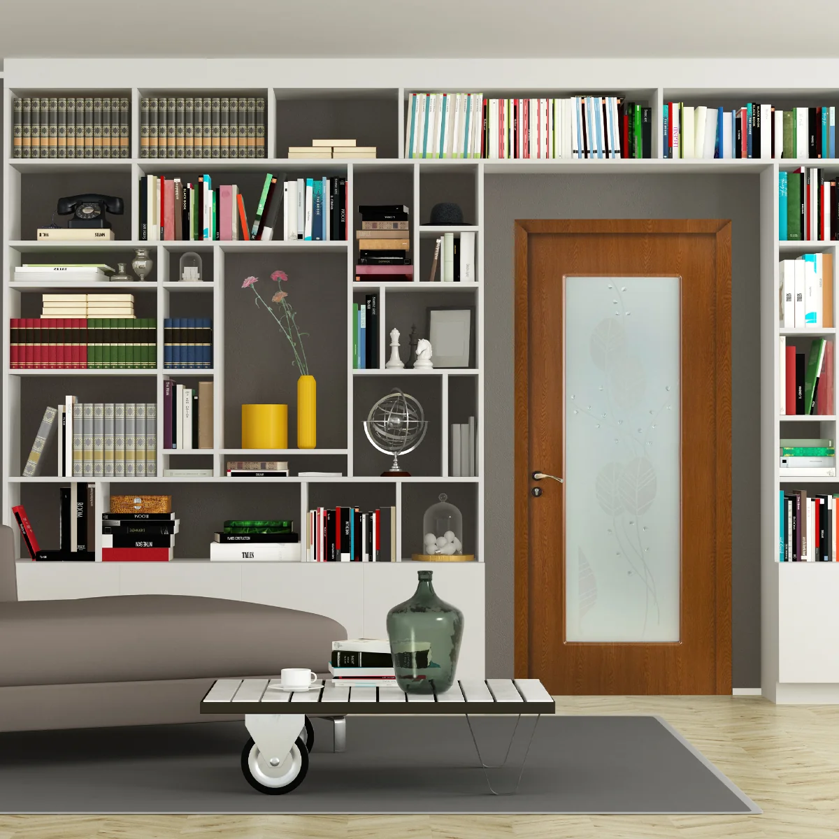 Usa De Interior Din Lemn Fashion Cu Geam FSH 112 2000/800 Stejar Inchis