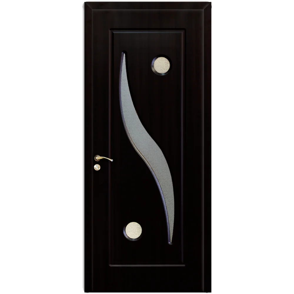 Usa De Interior Din Lemn Modern Cu Geam OP-063 Wenge 2000/700