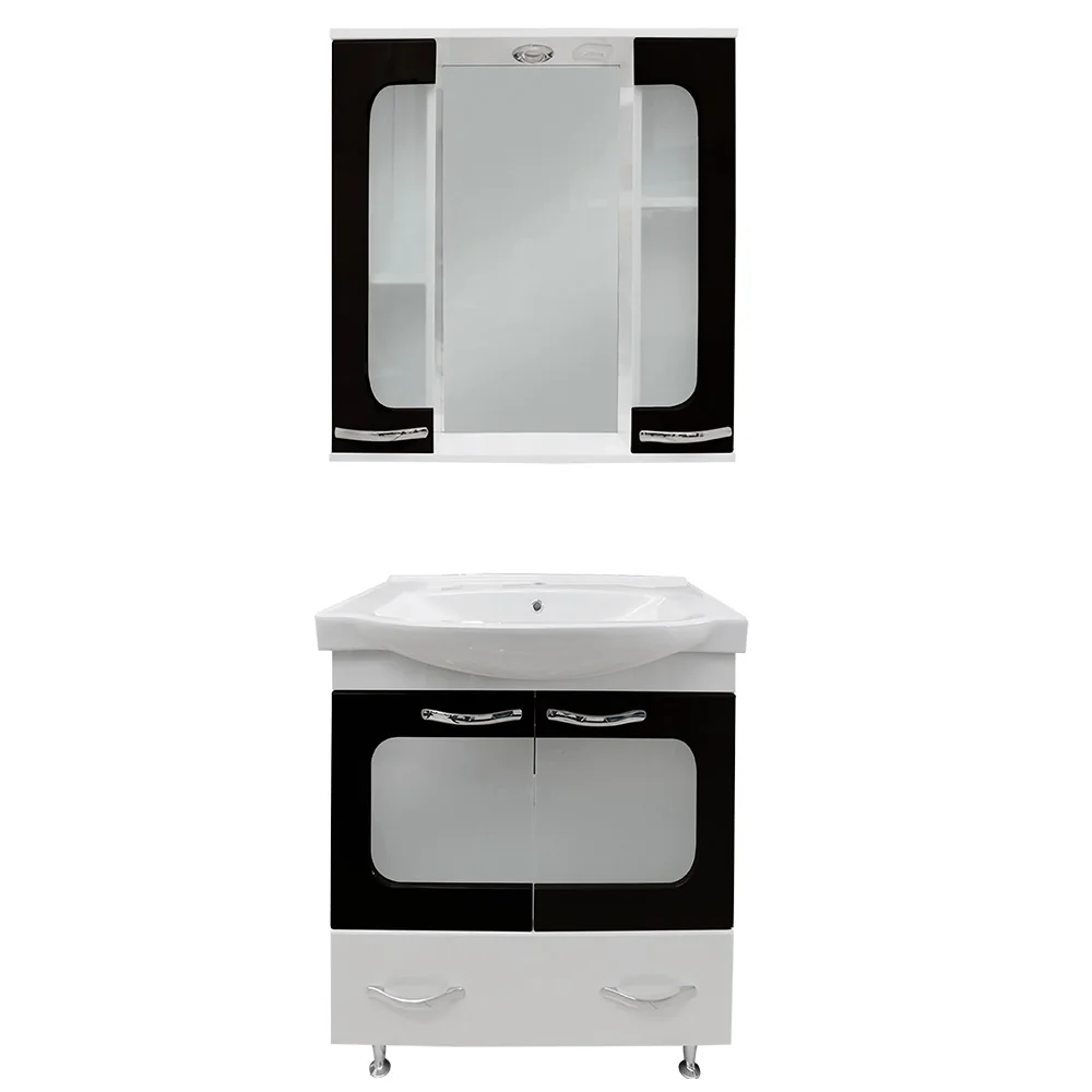 Set Mobilier Baie Aba 3 Piese Anthracite 80 Cm