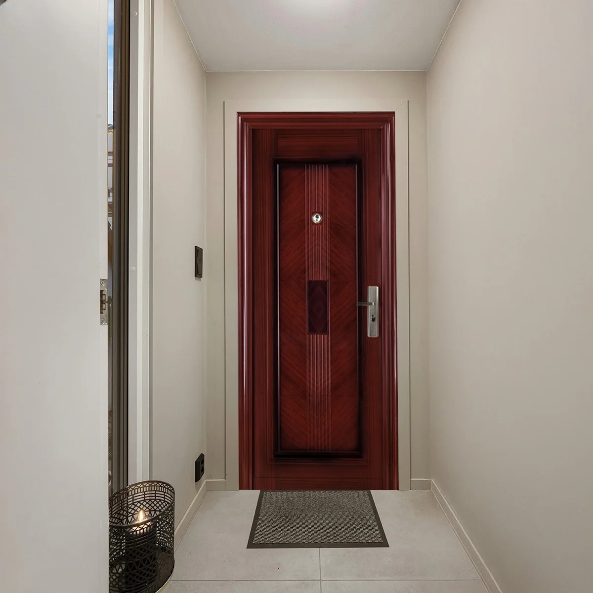 Usa Metalica Intrare ECO 21 Maro 86 x 205 Cm Stanga