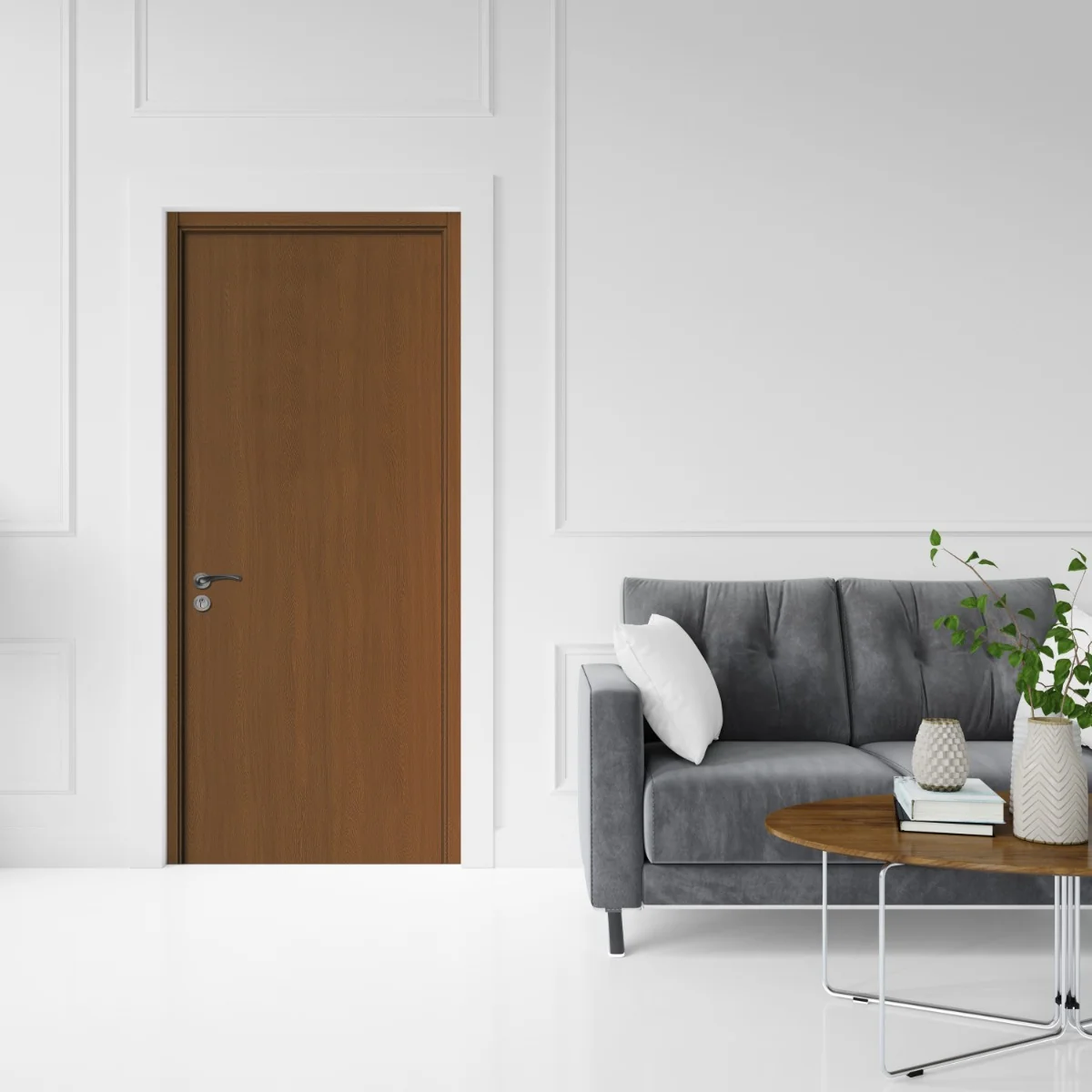 Usa De Interior Din Lemn Modern OP-030 Stejar Inchis 2000/800