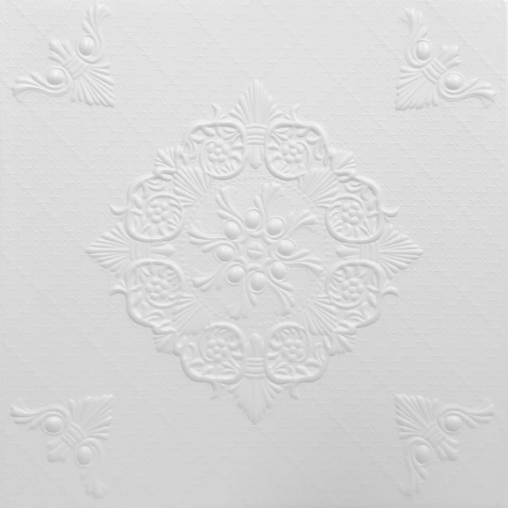 Tavan Fals Decorativ 08102 Alb 500 x 500 mm