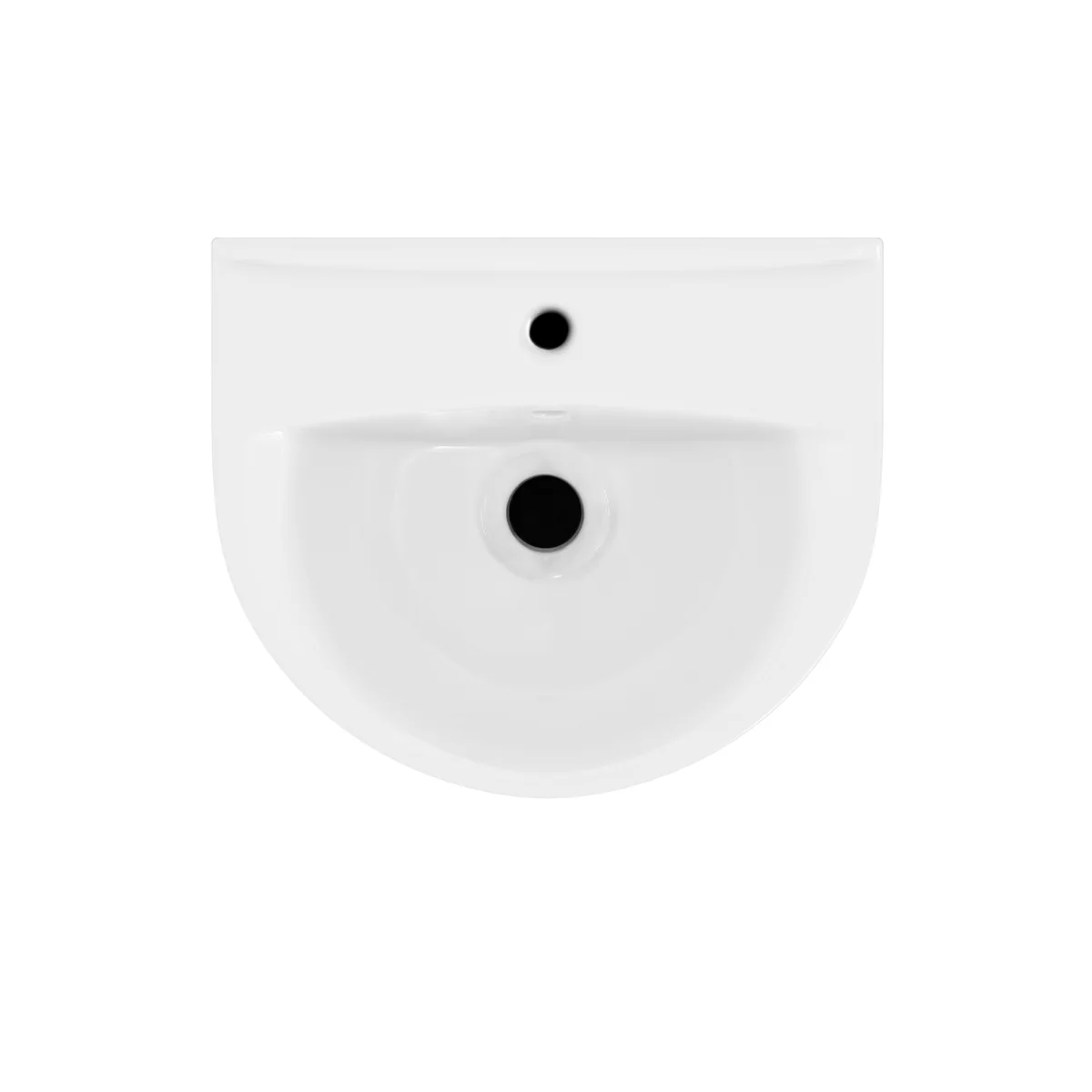 Lavoar Baie Suspendat Cersanit President P 50 K08-004 Cu Orificiu Baterie Si Preaplin Alb