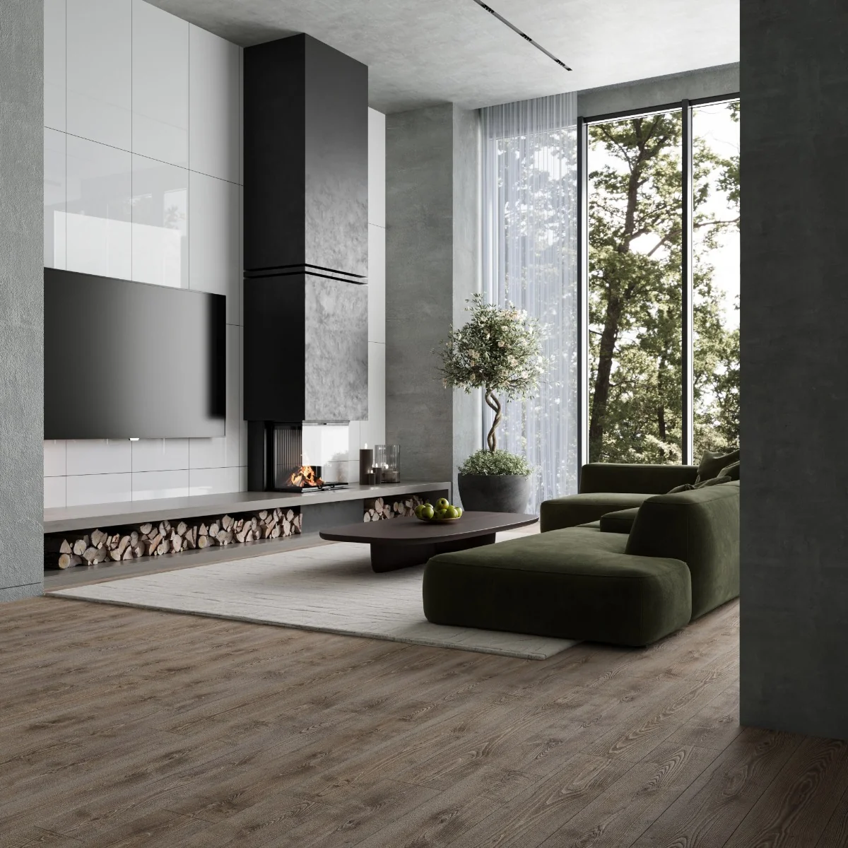 Gresie Exterior / Interior Portelanata Super White 60 x 120 Cm Lucioasa Rectificata