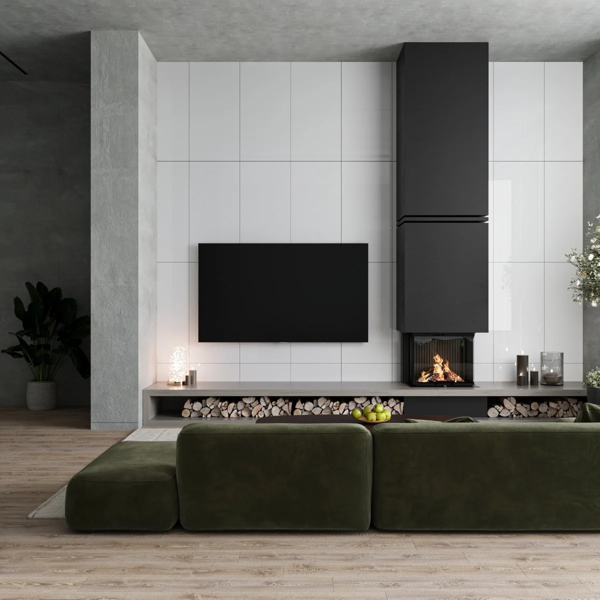 Gresie Exterior / Interior Portelanata Super White 60 x 120 Cm Lucioasa Rectificata