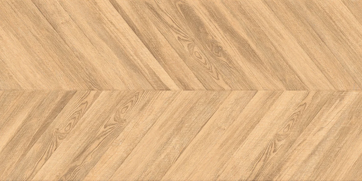 Gresie Tip Parchet Exterior / Interior Chiron Pecan 60 x 120 cm Mata Portelanata Rectificata