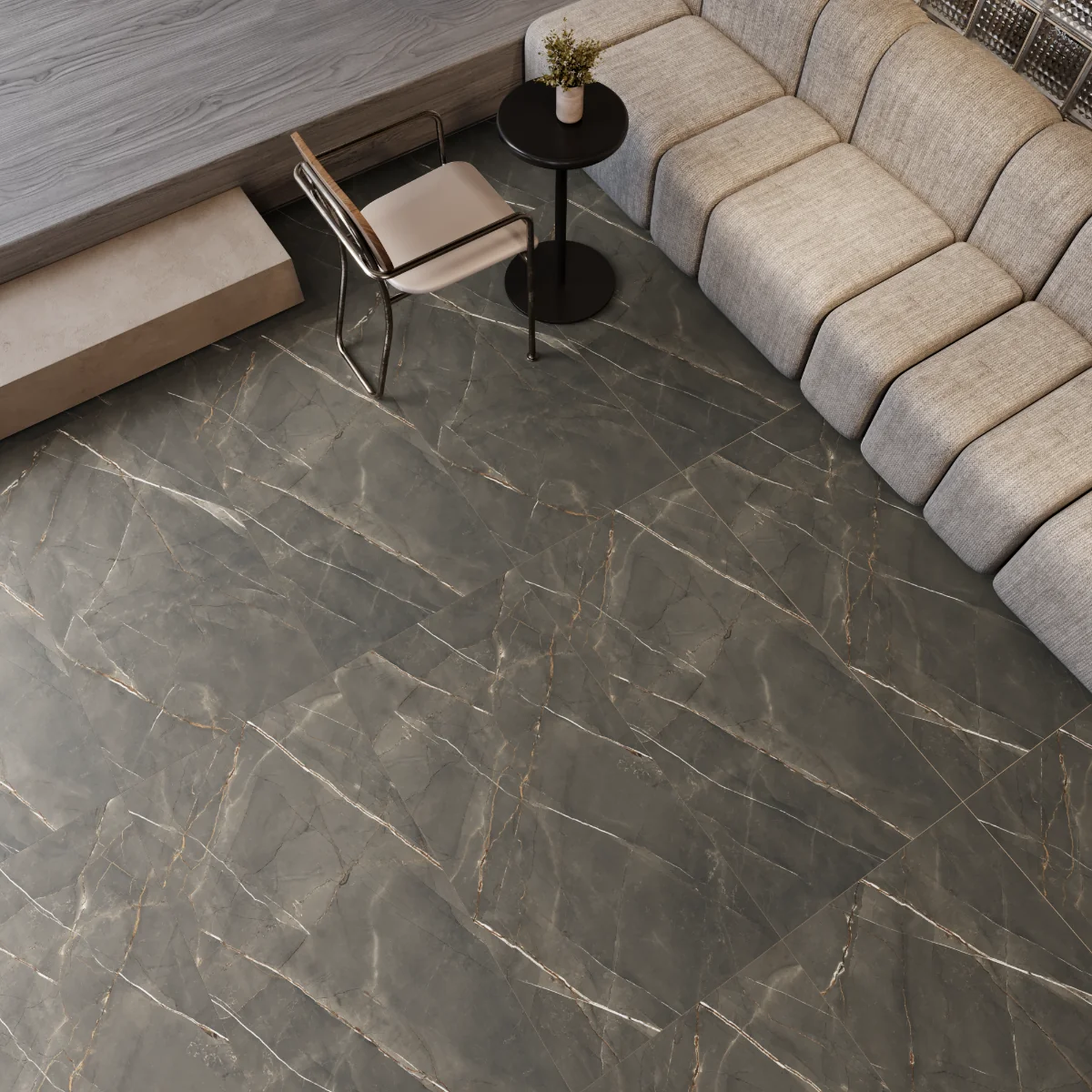 Gresie Exterior / Interior Portelanata Alessia Varde 60 x 120 cm Mata Rectificata Tip Marmura