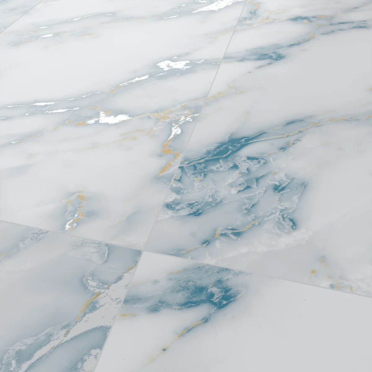 Gresie Exterior / Interior Portelanata Sky Green 60 x 120 Cm Mata Rectificata Tip Marmura