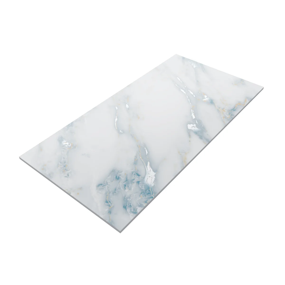 Gresie Exterior / Interior Portelanata Sky Green 60 x 120 Cm Mata Rectificata Tip Marmura