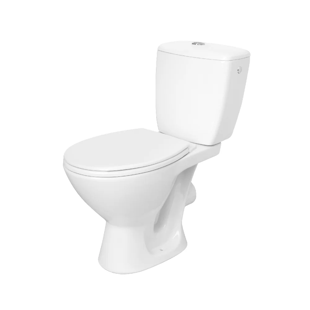 Set Vas WC Pe Pardoseala Cu Rezervor Cersanit Compact Kascada K100-206 + Mecanism Si Capac Polipropilena