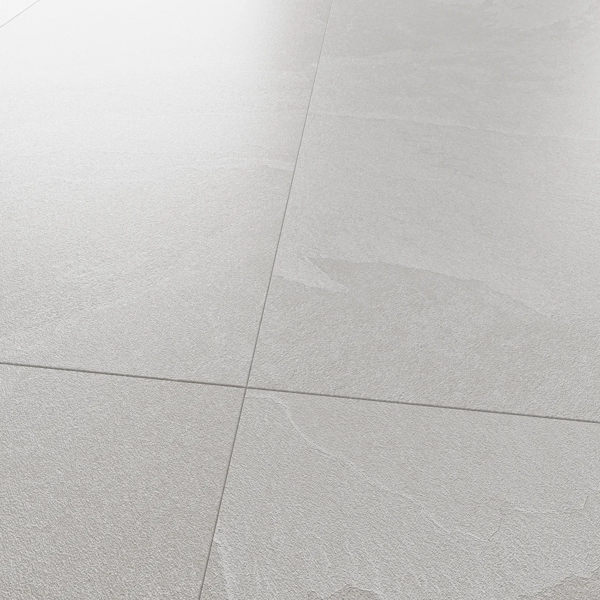 Gresie Portelanata Exterior / Interior Austin White 60 x 120 cm Mata Rectificata Aspect Ciment