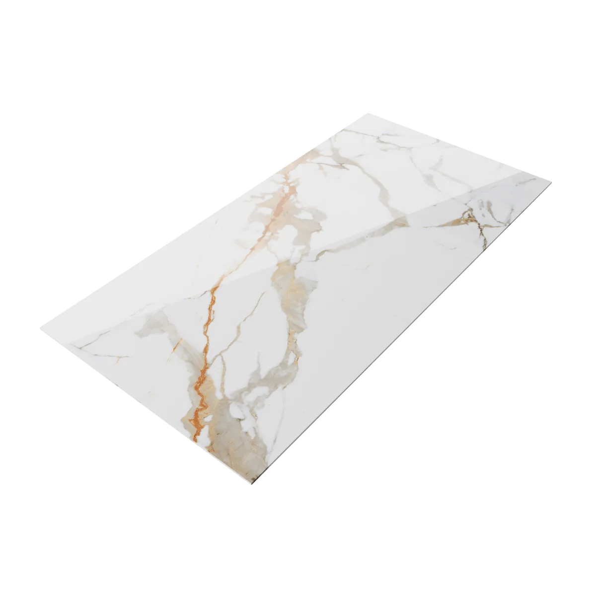 Gresie Exterior / Interior Portelanata Nover White 60 x 120 cm Lucioasa Rectificata Tip Marmura