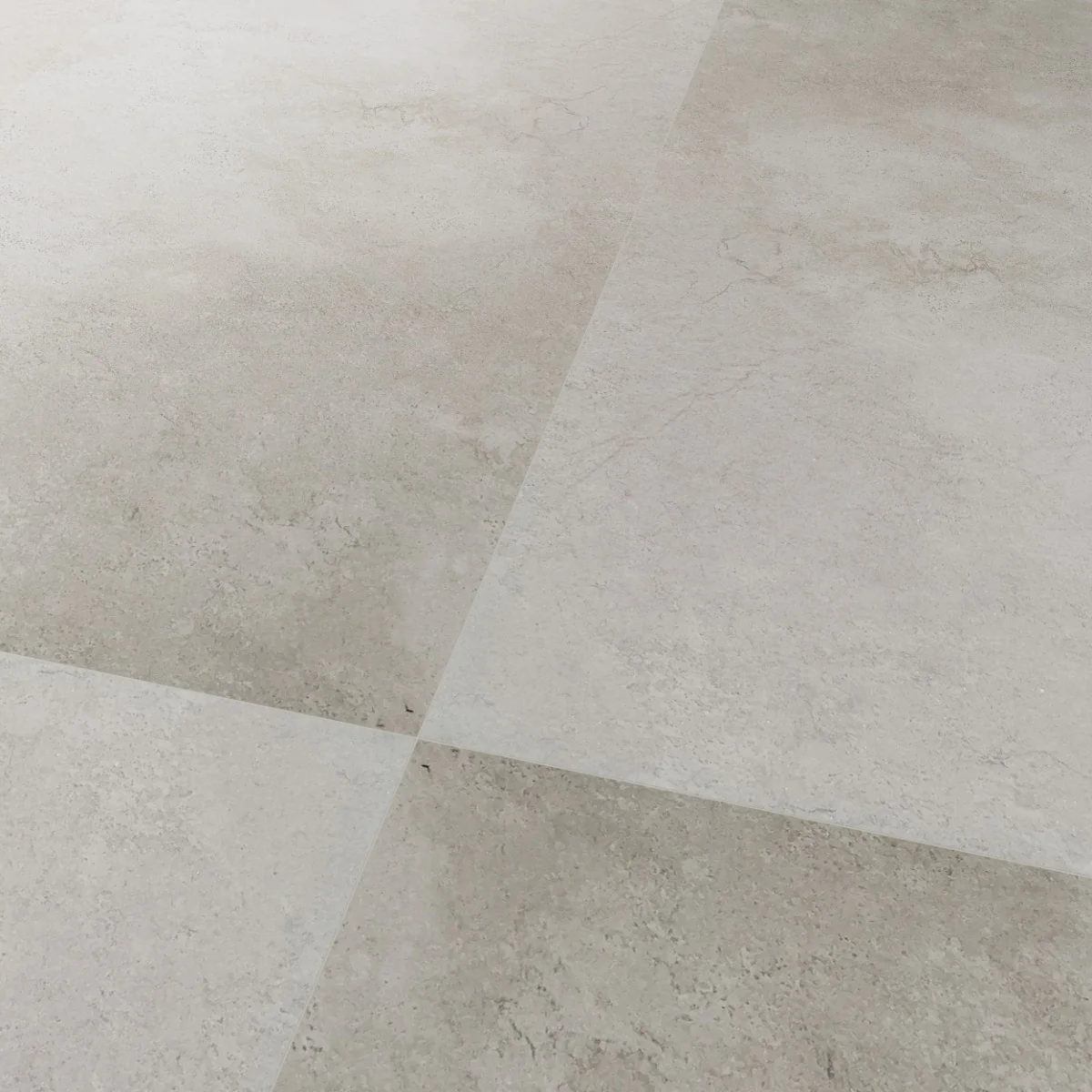 Gresie Exterior / Interior Antiderapanta Augustine (Bologna) White 60 x 120 Cm Mata Portelanata Rectificata Aspect Ciment