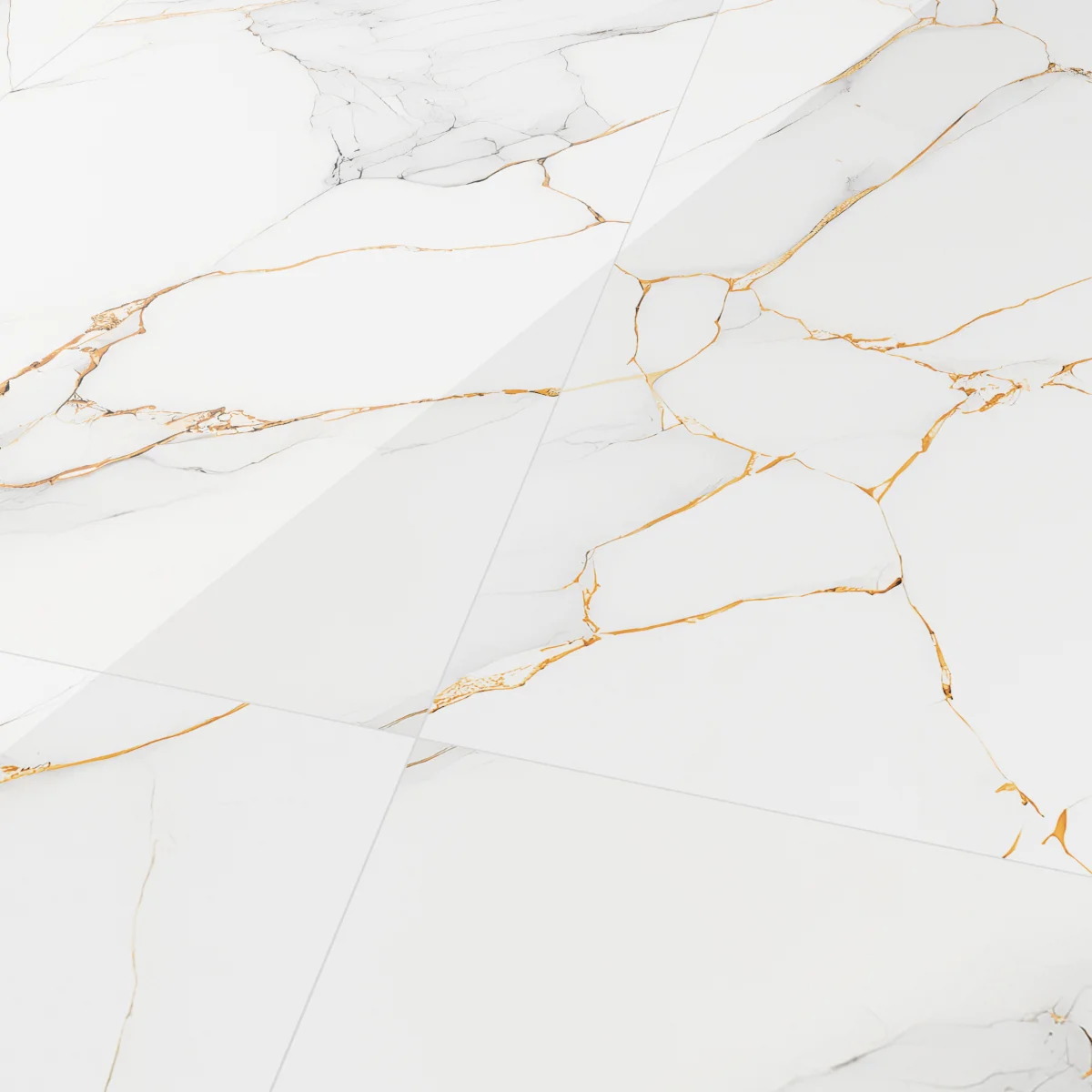 Gresie Exterior / Interior Portelanata Ice Gold White 60 x 120 Cm Lucioasa Rectificata Tip Marmura