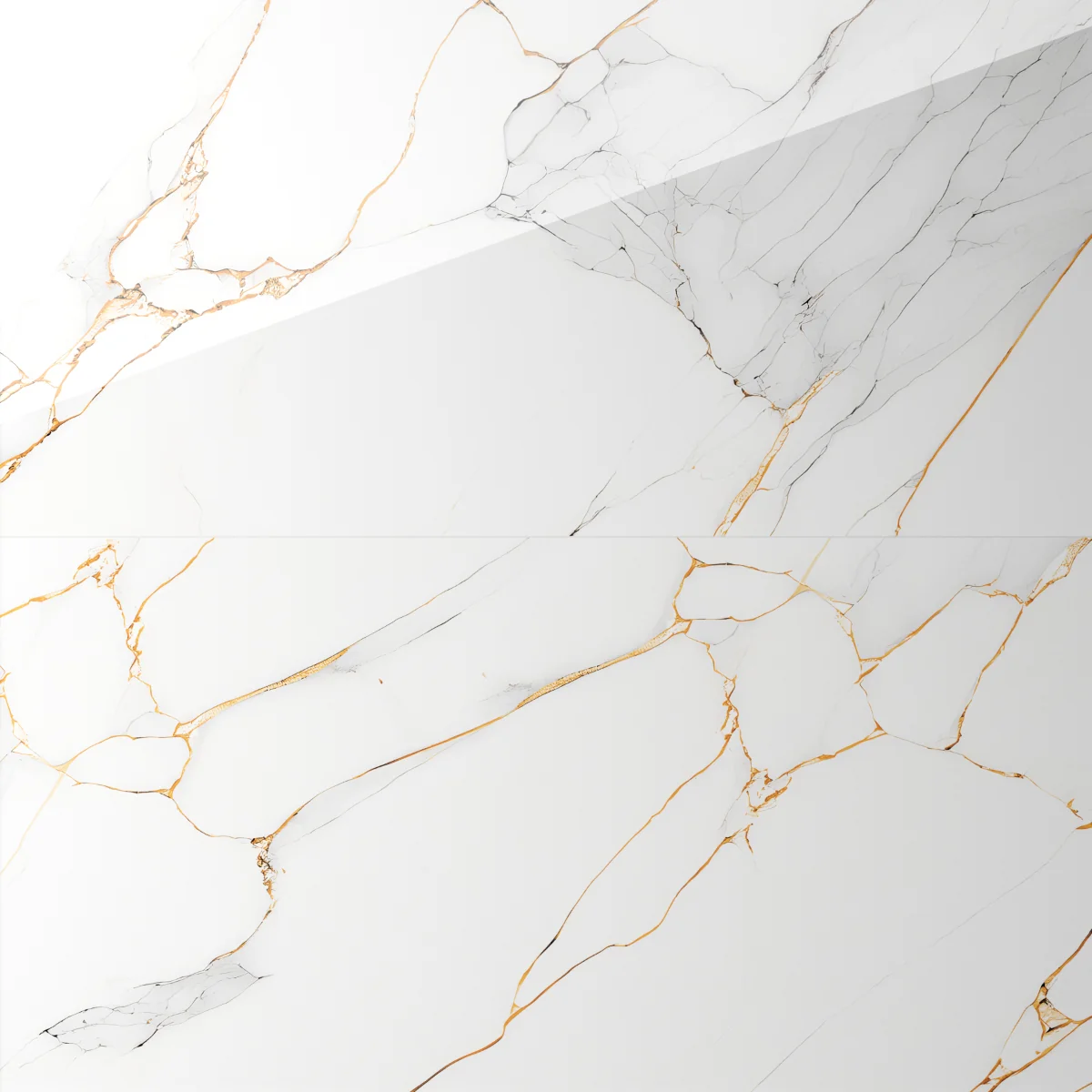 Gresie Exterior / Interior Portelanata Ice Gold White 60 x 120 Cm Lucioasa Rectificata Tip Marmura