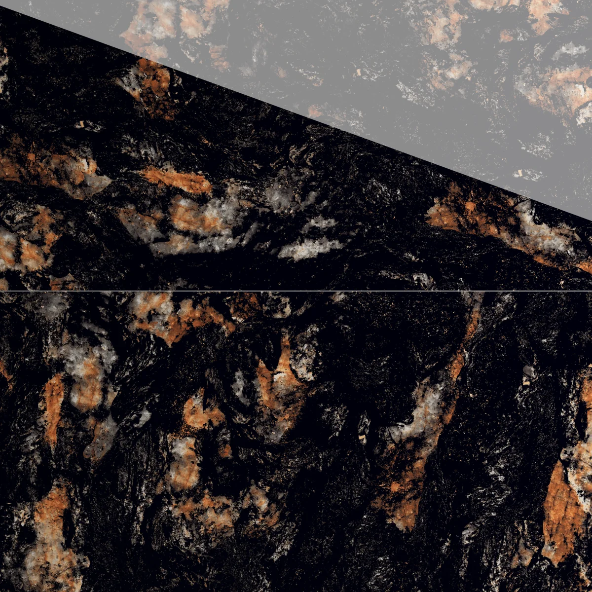 Gresie Exterior / Interior Portelanata Midnight Black 60 x 120 cm Lucioasa Rectificata Tip Marmura