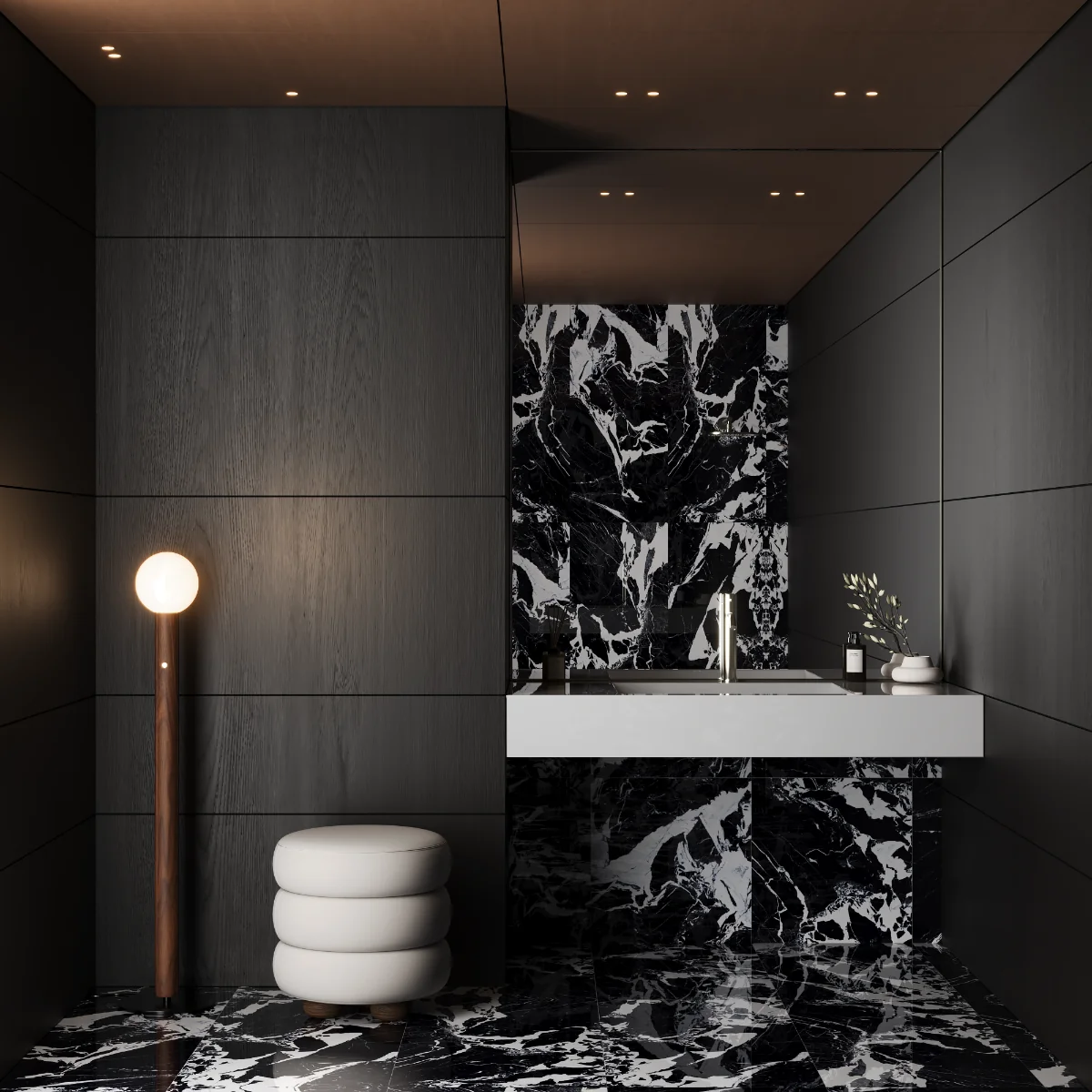 Gresie Portelanata Exterior / Interior Eagle Black 60 X 120 Cm Lucioasa Rectificata Tip Marmura