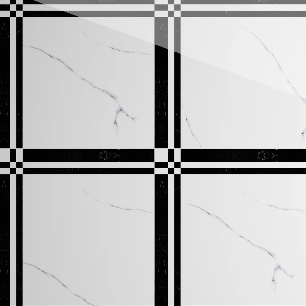 Gresie Exterior / Interior Portelanata Serenity Marble 60 x 60 cm Lucioasa Rectificata