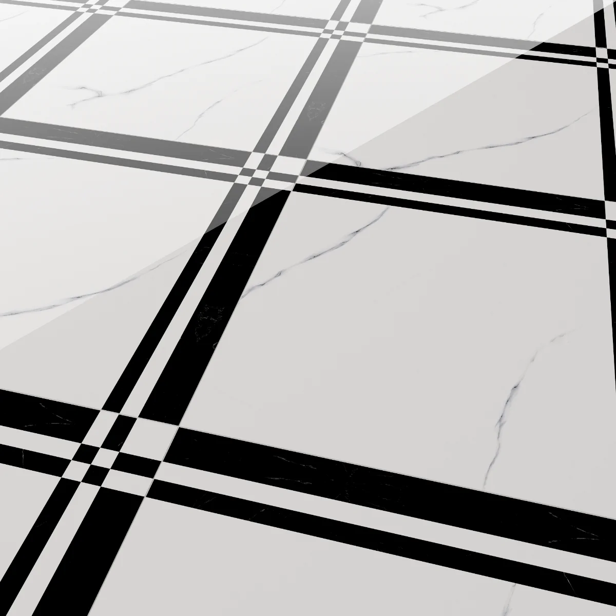 Gresie Exterior / Interior Portelanata Serenity Marble 60 x 60 cm Lucioasa Rectificata