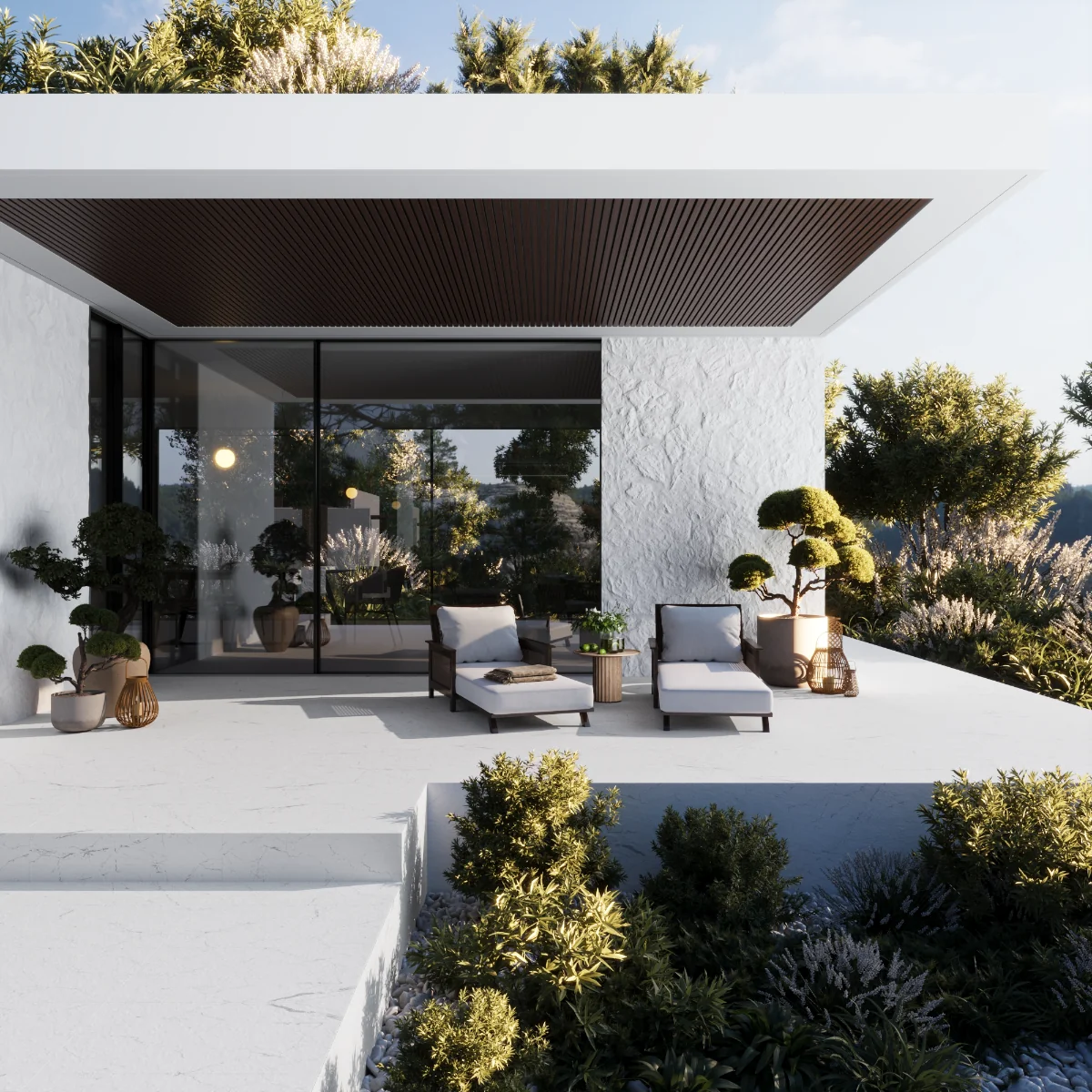 Gresie Exterior / Interior Antiderapanta Anamur White 60 x 120 cm Mata Portelanata Rectificata Tip Marmura