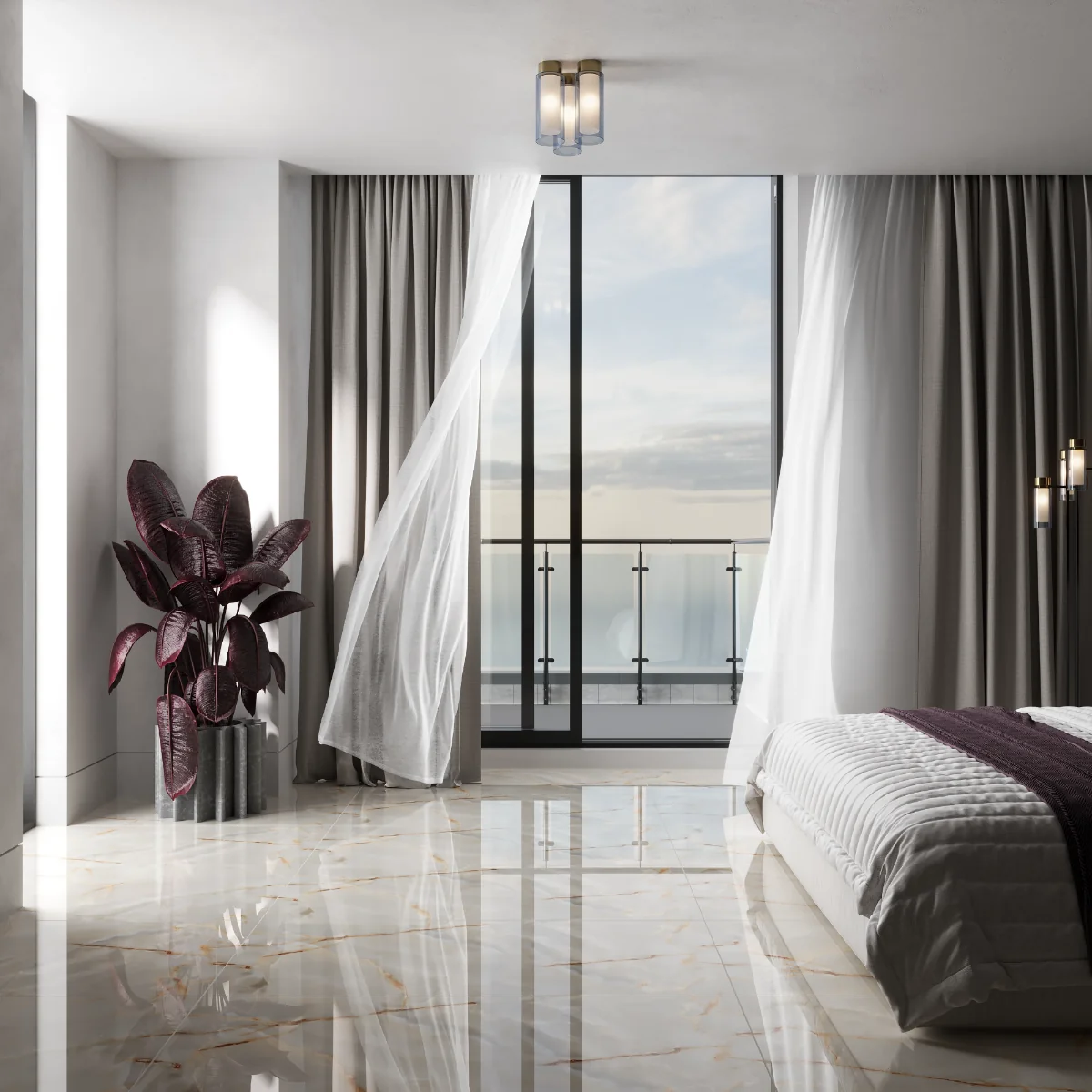 Gresie Rectificata Exterior / Interior Lasa Gold Endless 60 x 120 Cm Lucioasa Portelanata Tip Marmura