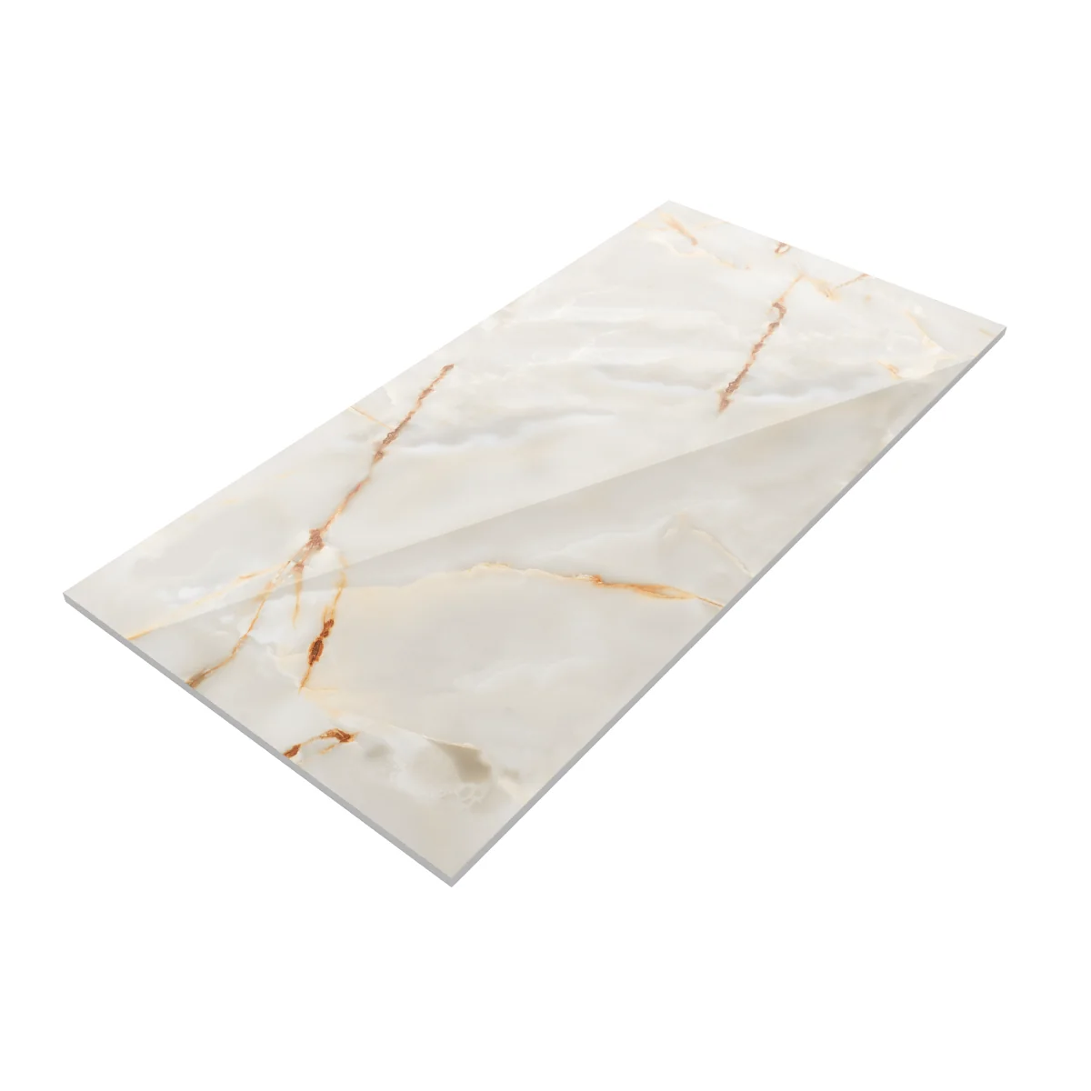 Gresie Rectificata Exterior / Interior Lasa Gold Endless 60 x 120 Cm Lucioasa Portelanata Tip Marmura