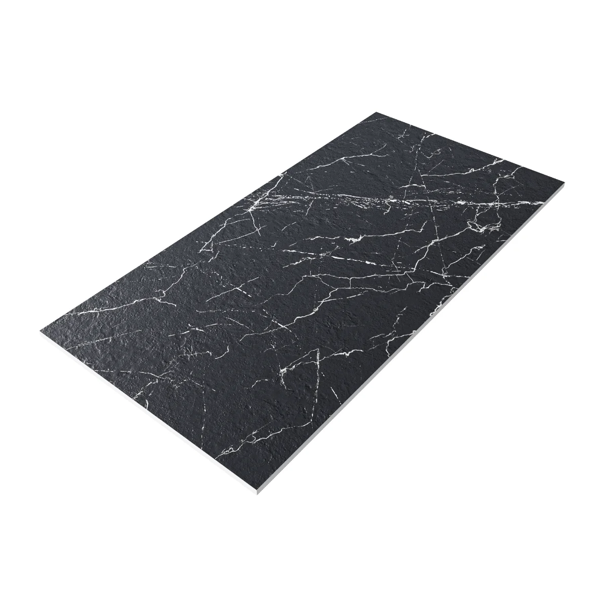 Gresie Exterior / Interior Antiderapanta Anamur Black 60 x 120 cm Mata Portelanata Rectificata Tip Marmura