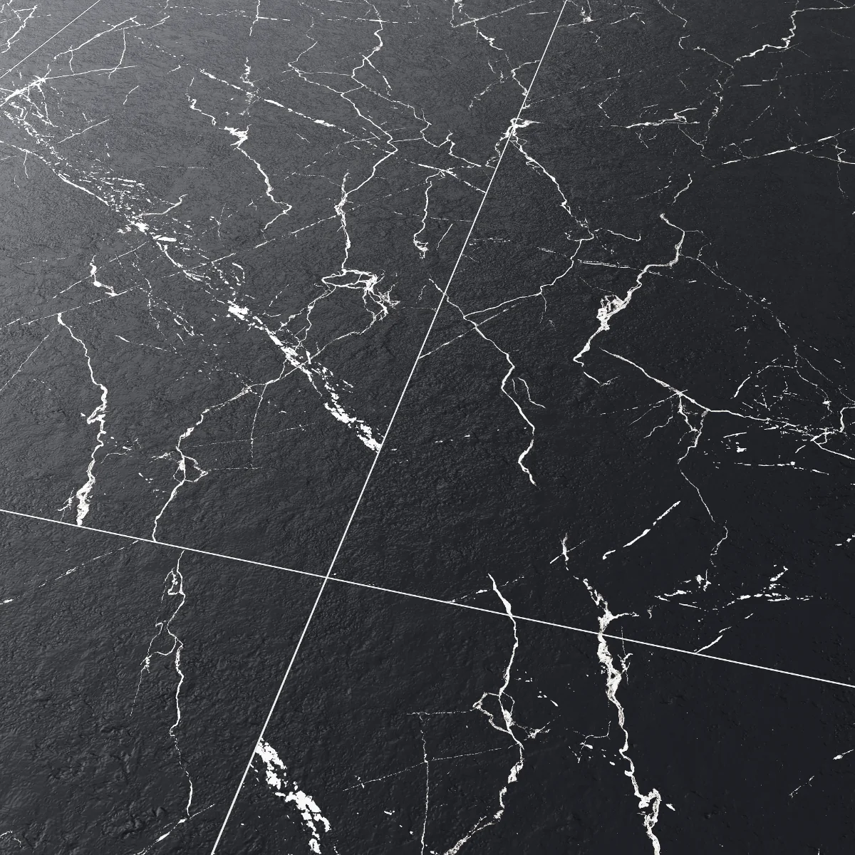 Gresie Exterior / Interior Antiderapanta Anamur Black 60 x 120 cm Mata Portelanata Rectificata Tip Marmura