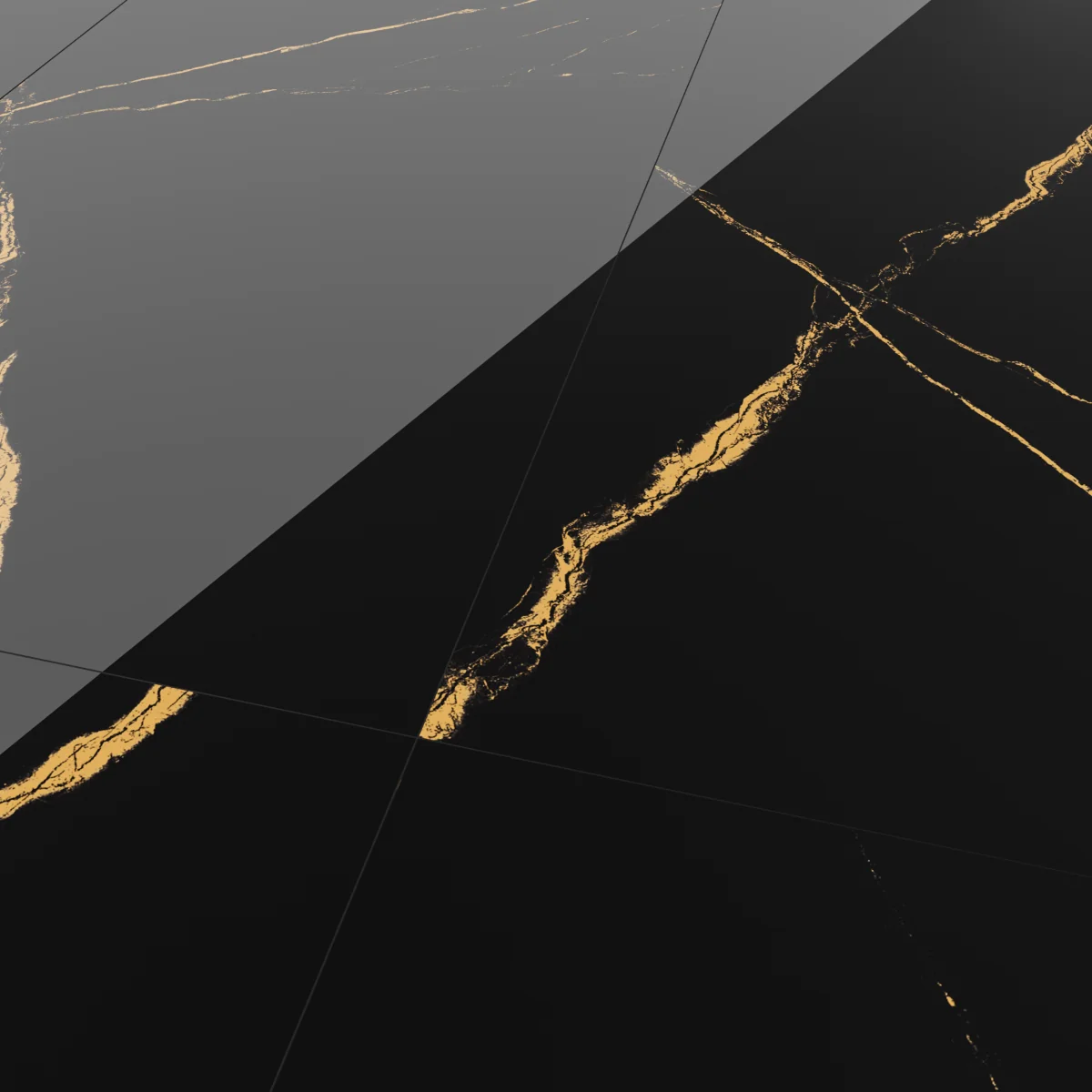 Gresie Rectificata Exterior / Interior Marques Gold 60 x 120 cm Lucioasa Portelanata Tip Marmura