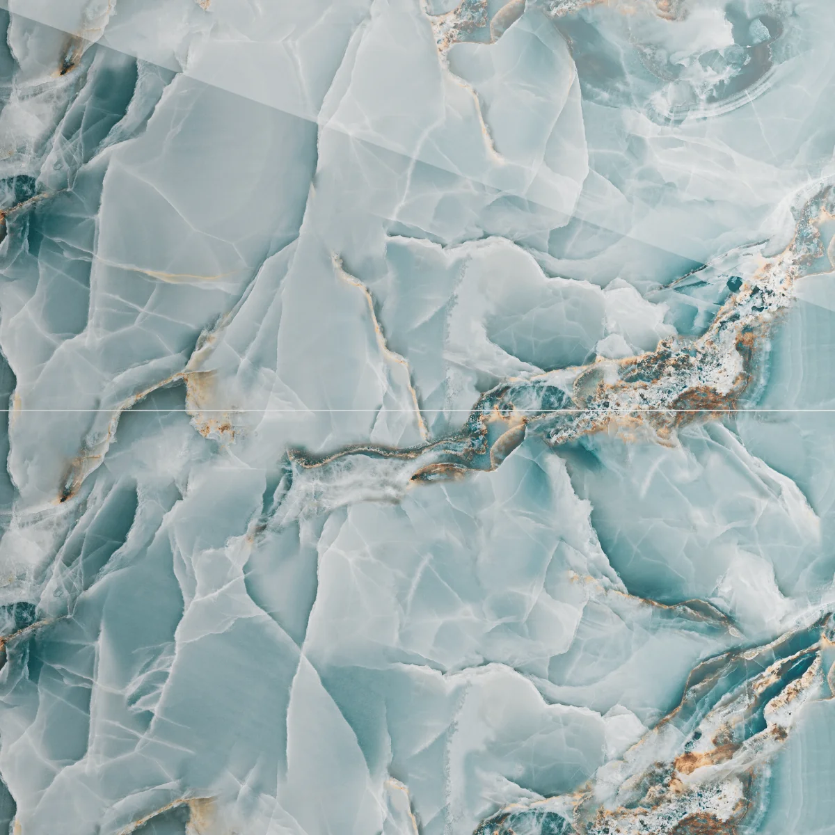 Gresie Rectificata Exterior / Interior Corsica Onyx Aqua Endless 60 X 120 Cm Lucioasa Portelanata Tip Marmura