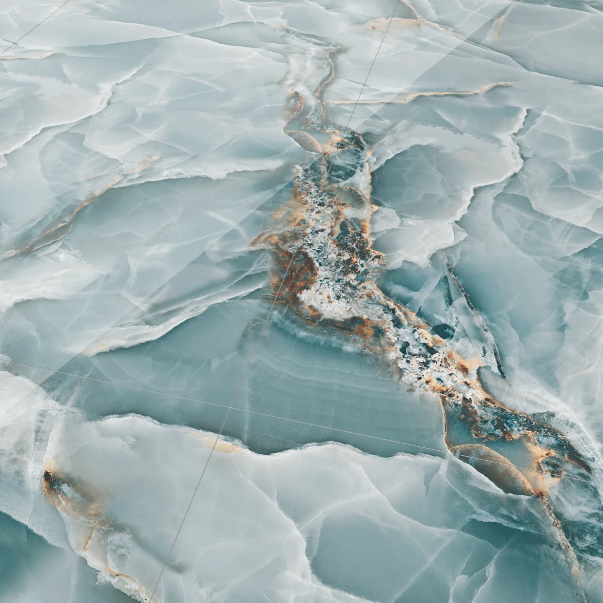 Gresie Rectificata Exterior / Interior Corsica Onyx Aqua Endless 60 X 120 Cm Lucioasa Portelanata Tip Marmura