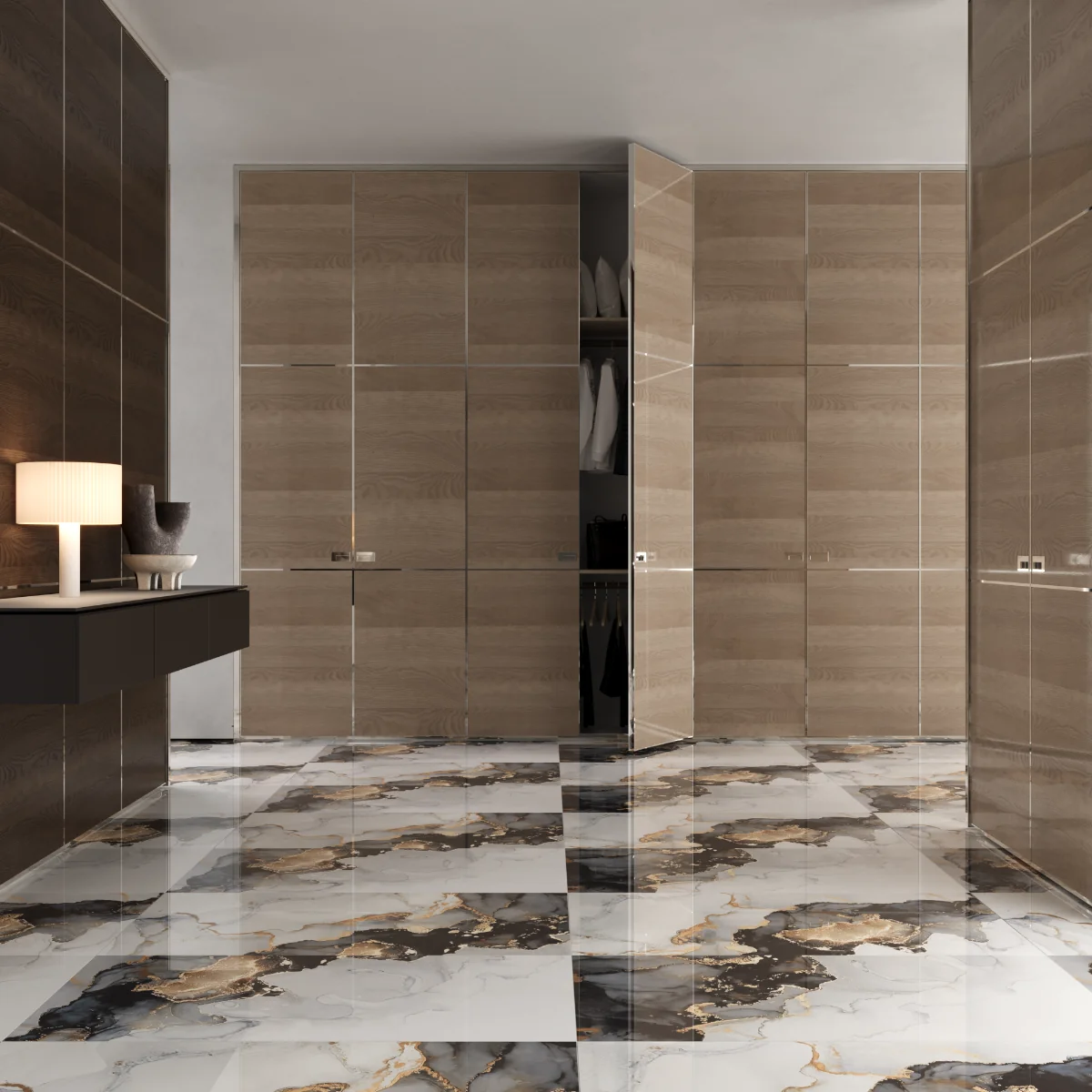 Gresie Rectificată Exterior / Interior Joya Neo (Carnelian Onyx) 60 x 120 cm Lucioasă Porțelanată Tip Marmură