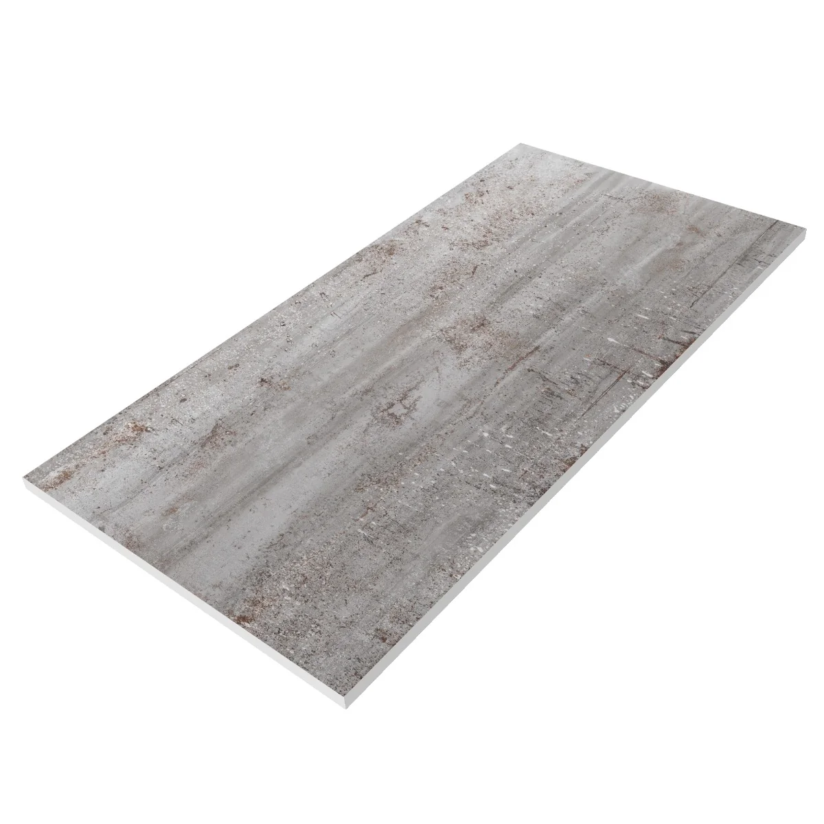 Gresie Exterior / Interior Antiderapanta Stormstone Iron Metallic 60 x 120 cm Mata Portelanata Rectificata Aspect Ciment