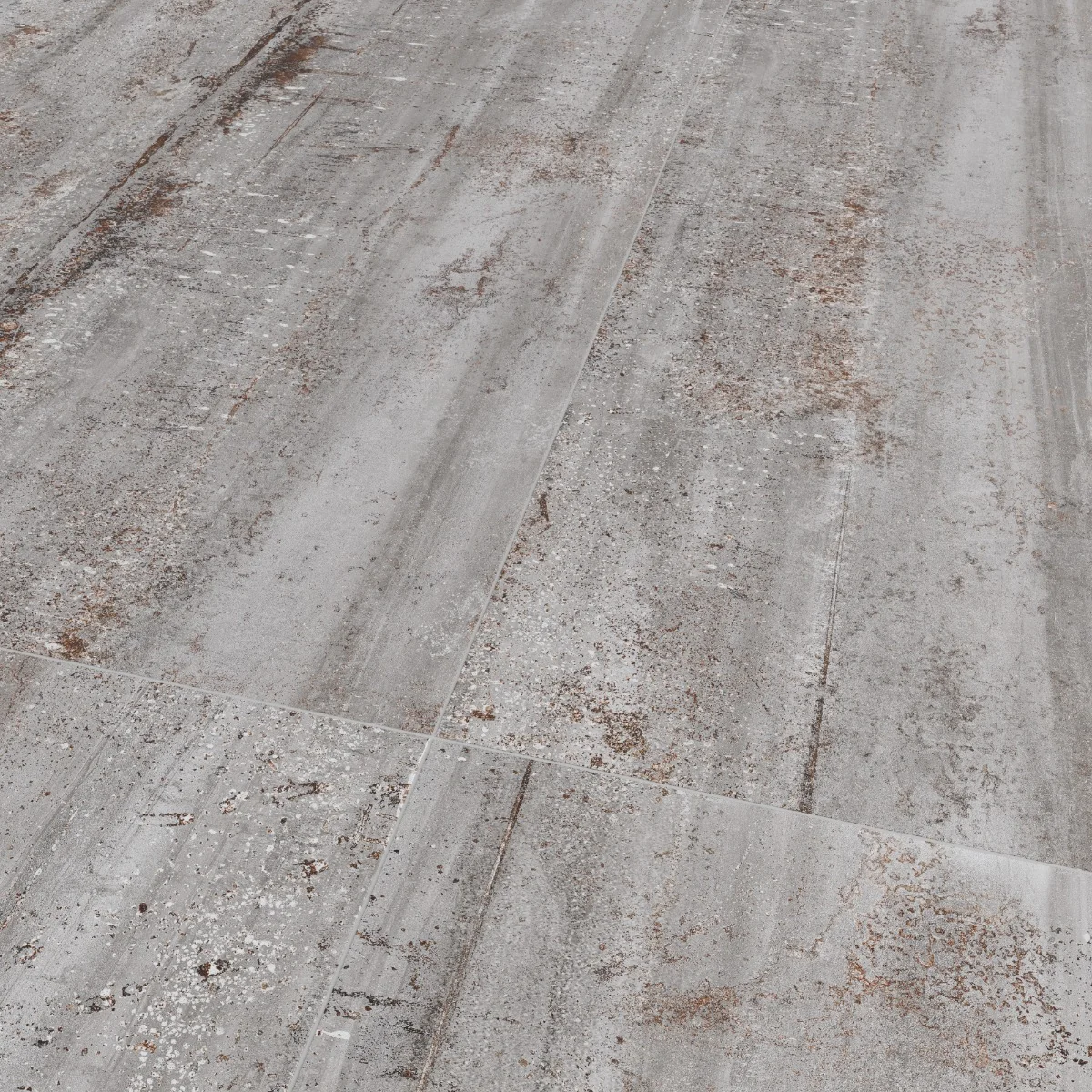 Gresie Exterior / Interior Antiderapanta Stormstone Iron Metallic 60 x 120 cm Mata Portelanata Rectificata Aspect Ciment