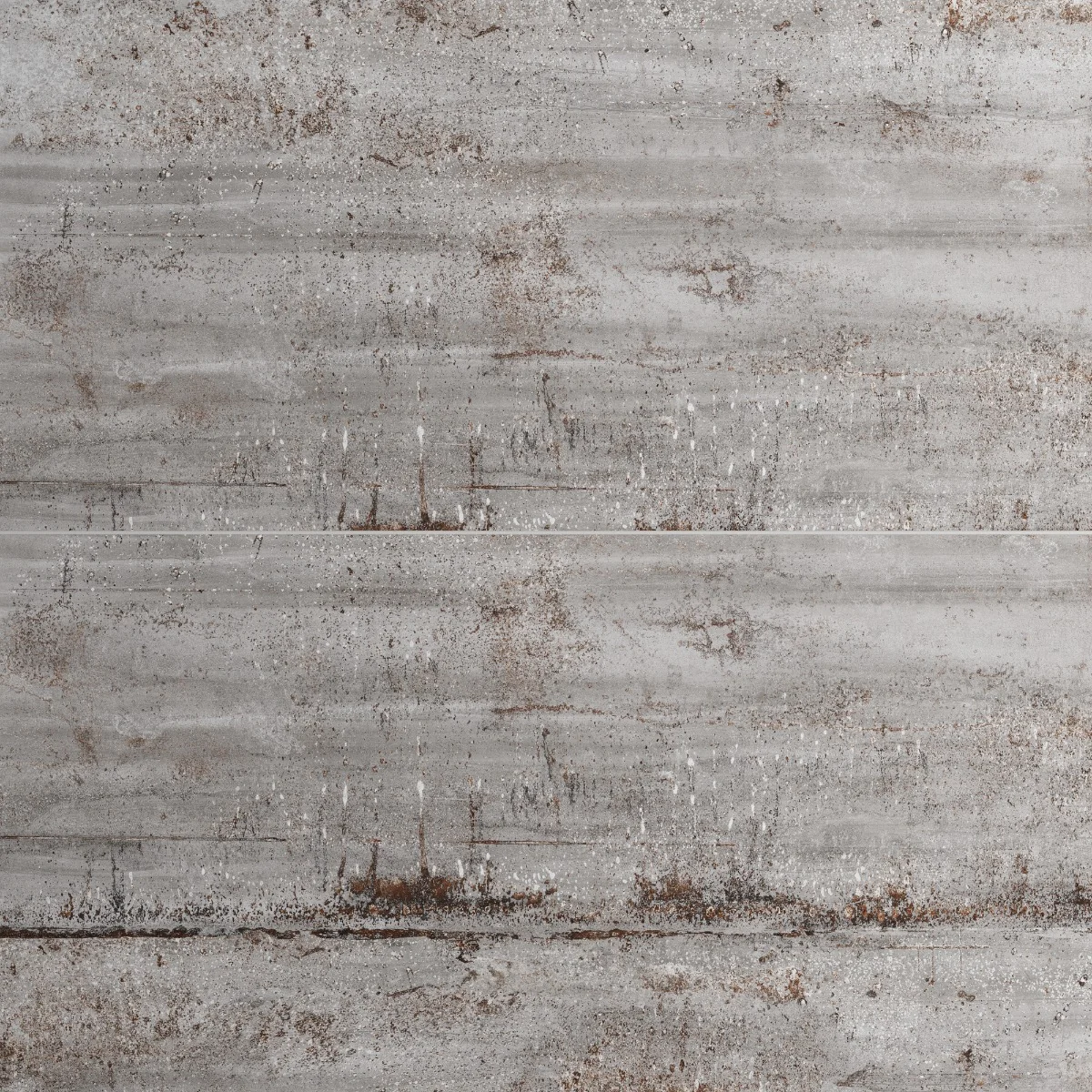 Gresie Exterior / Interior Antiderapanta Stormstone Iron Metallic 60 x 120 cm Mata Portelanata Rectificata Aspect Ciment