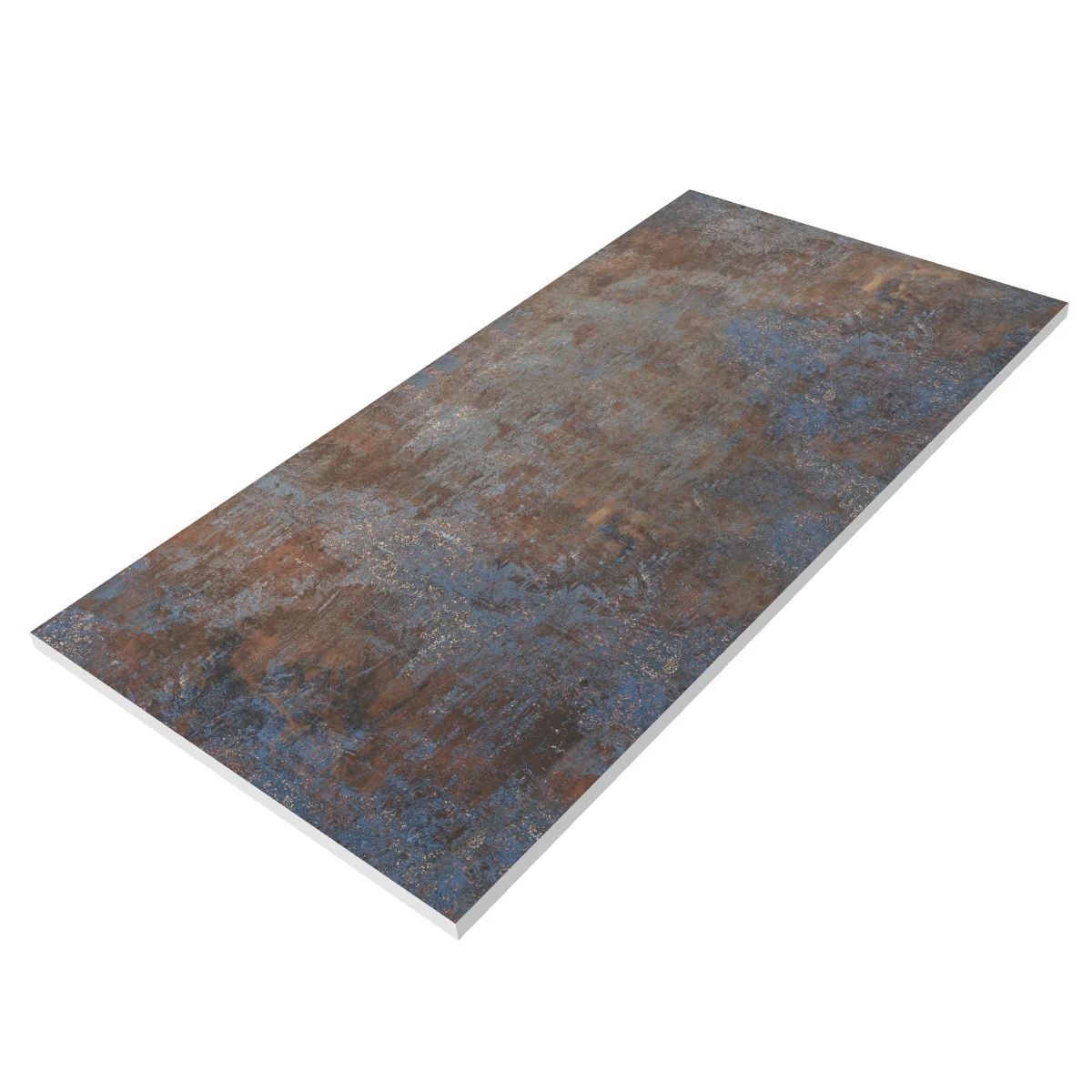 Gresie Exterior / Interior Antiderapantă Stormstone Blue Metallic 60 x 120 cm Mată Porțelanată Rectificată Aspect Ciment