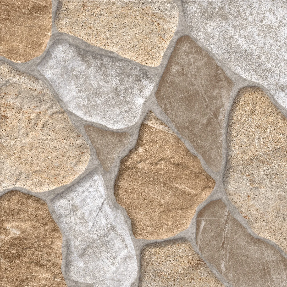 Gresie Interior Antiderapanta Flora 44.8 x 44.8 cm Mat Tip Piatra