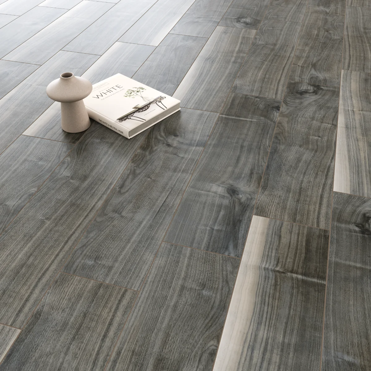 Gresie Tip Parchet Exterior / Interior Pine Fume 20 x 120 Cm Mata Portelanata