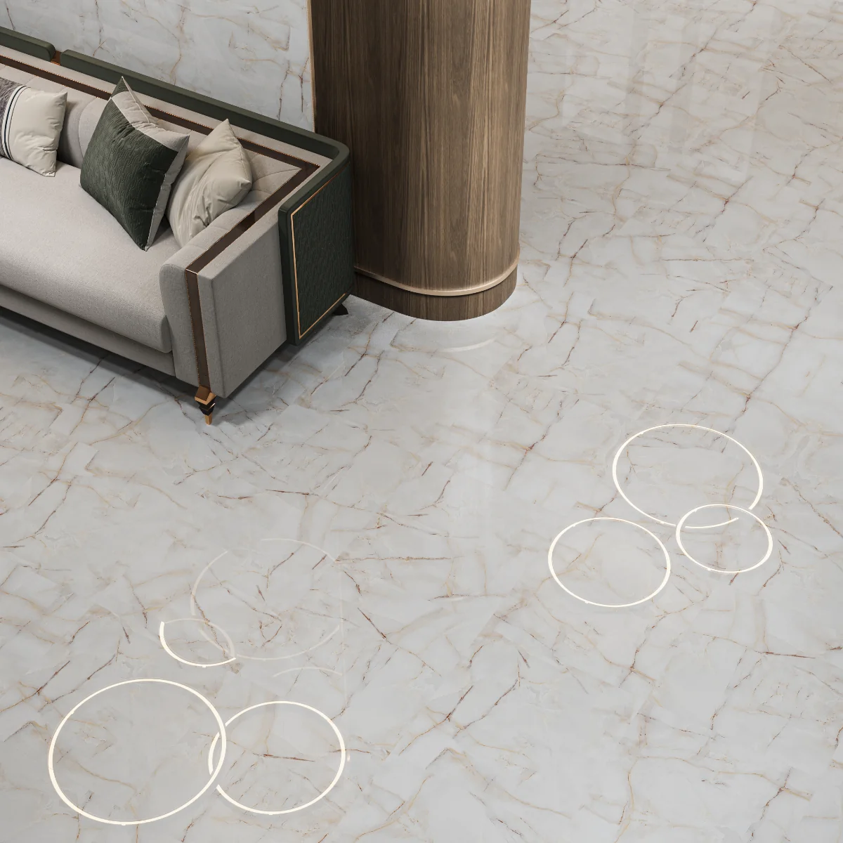 Gresie Exterior / Interior Portelanata Vega 60 X 60 Cm Lucioasa Tip Marmura