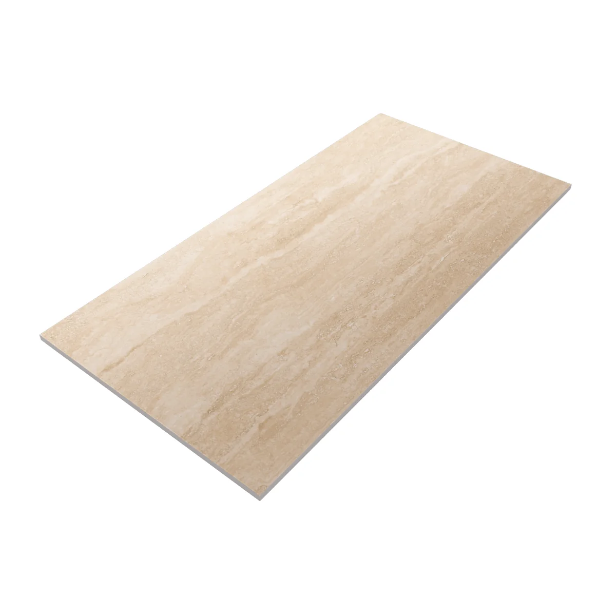 Gresie Exterior / Interior Porțelanată Travertino Roma 60 x 120 Cm Mată Rectificată Tip Piatră Naturală