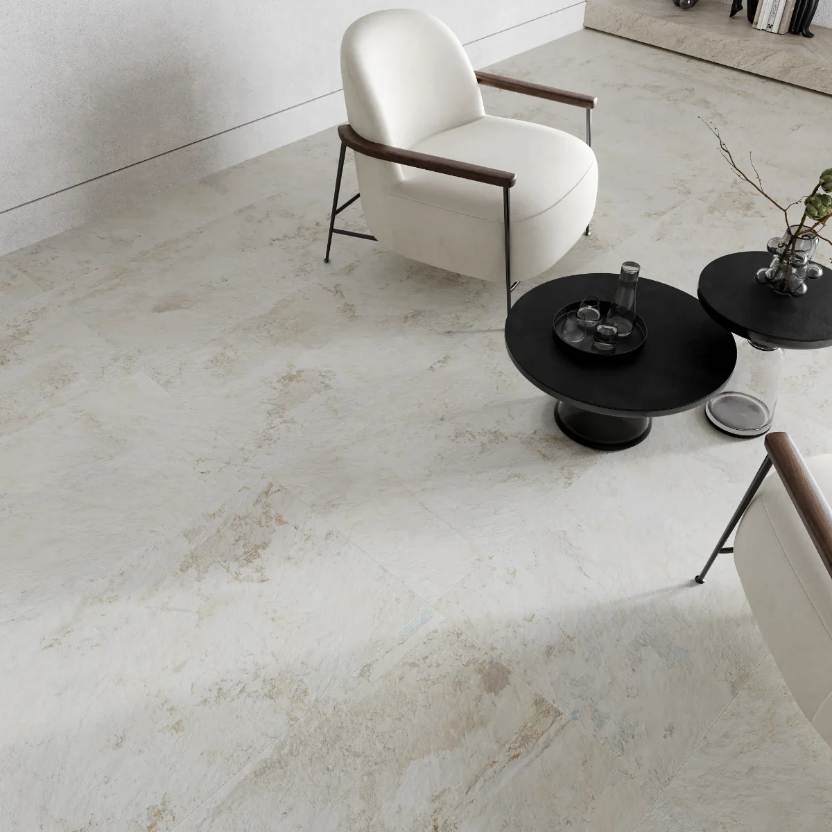 Gresie Exterior / Interior Antiderapantă Patria Sand 60 x 120 cm Mată Porțelanată Rectificată Aspect Ciment